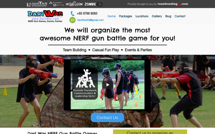 Dart War – NERF Events Organizer in Singapore